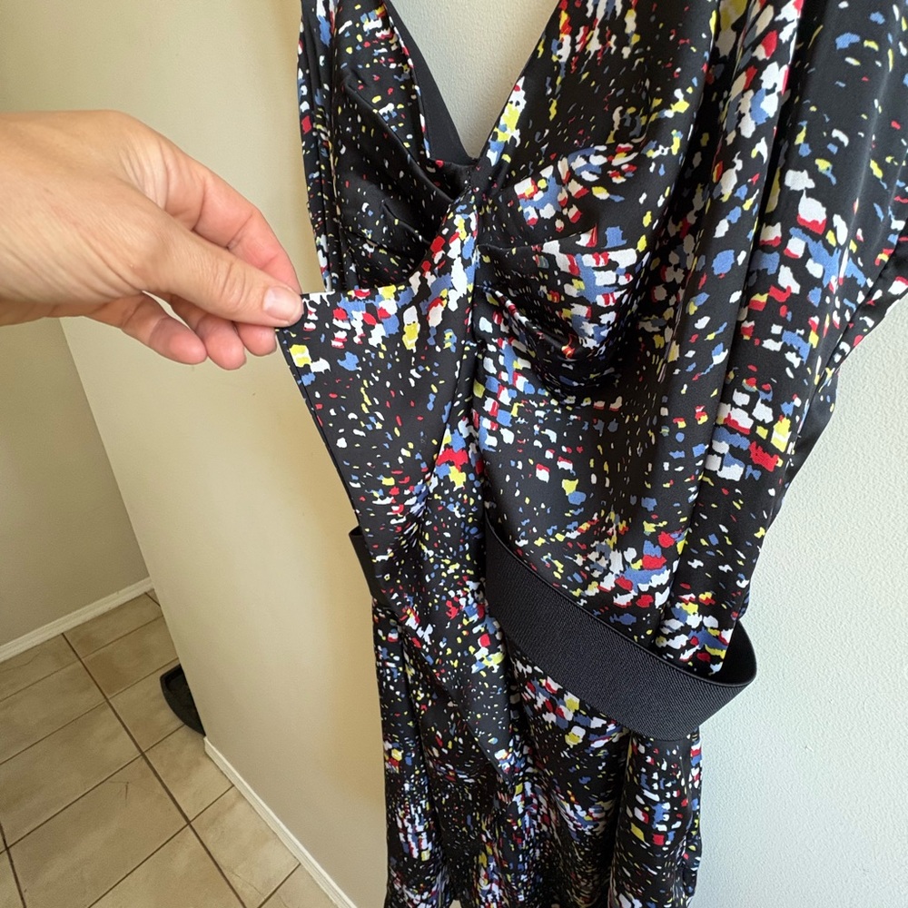 BCBGeneration Ruffle Front Midi Dress - Picture 4 of 7